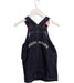 A Navy Overall Dresses from Miki House in size 2T for girl. (Back View)