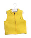 A Yellow Outerwear Vests from Petit Bateau in size 6-12M for boy. (Front View)