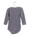 A Navy Long Sleeve Bodysuits from Petit Bateau in size 3T for girl. (Back View)