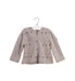 A Taupe Cardigans from Steiff in size 6-12M for girl. (Front View)