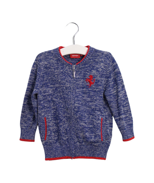 A Blue Lightweight Jackets from Ferrari in size 12-18M for boy. (Front View)