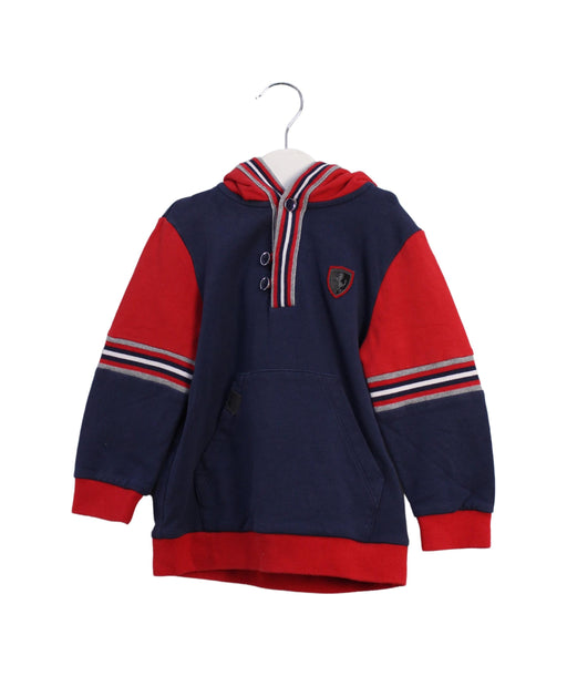 A Navy Sweatshirts from Ferrari in size 18-24M for boy. (Front View)