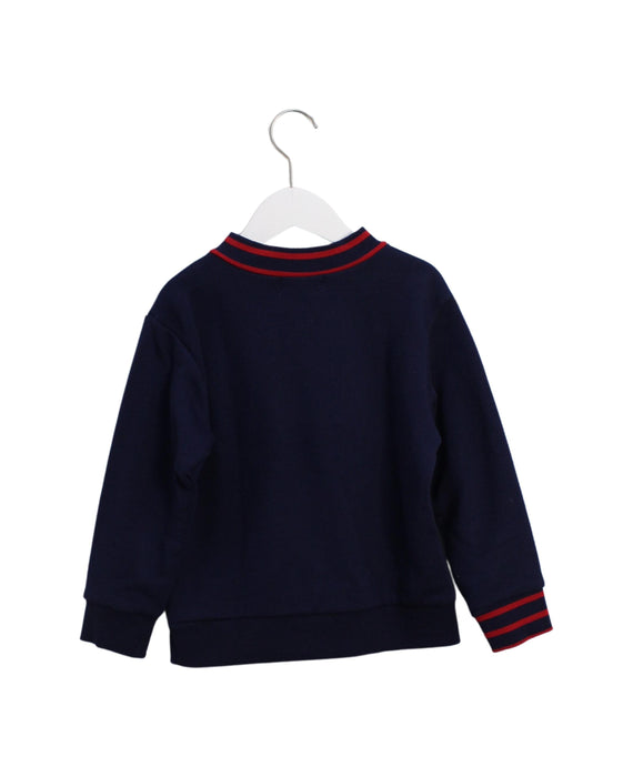 A Navy Crewneck Sweatshirts from Comme Ca Ism in size 5T for boy. (Back View)