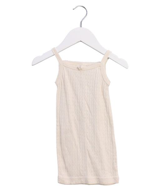 A Beige Sleeveless Tops from Jamie Kay in size 3T for girl. (Front View)