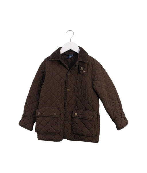 A Brown Puffer/Quilted Coats & Outerwear from Polo Ralph Lauren in size 4T for girl. (Front View)