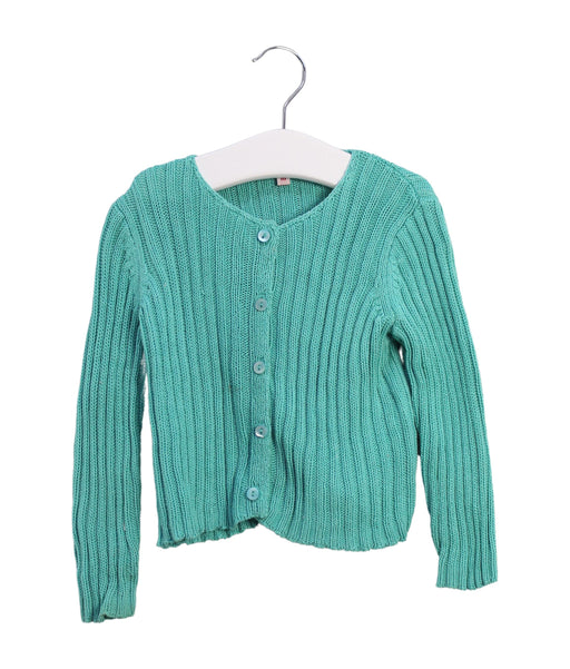 A Teal Cardigans from Bonpoint in size 12-18M for girl. (Front View)