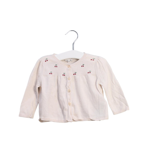 A Pink Cardigans from Bonpoint in size 6-12M for girl. (Front View)