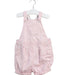 A Pink Overall Shorts from Petit Bateau in size 3T for girl. (Front View)