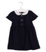 A Navy Short Sleeve Dresses from Jacadi in size 12-18M for girl. (Front View)