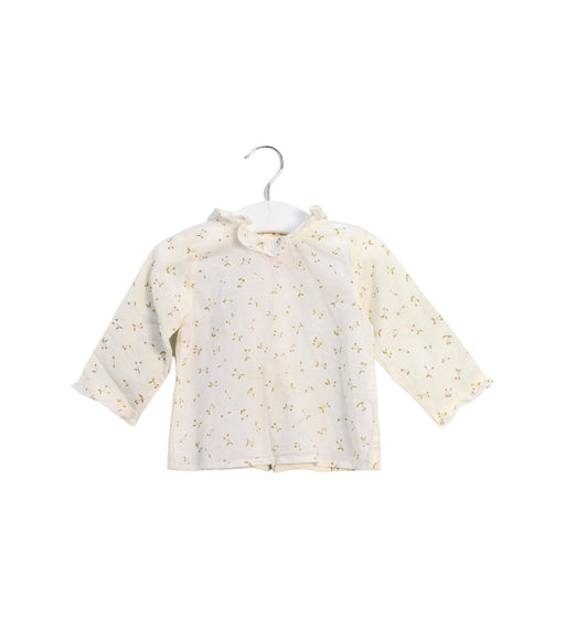 A Ivory Long Sleeve Tops from Bonpoint in size 12-18M for girl. (Front View)