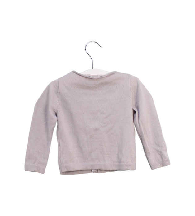 A Purple Cardigans from Bonpoint in size 12-18M for girl. (Back View)