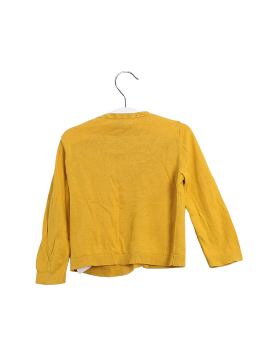 A Yellow Cardigans from Bonpoint in size 12-18M for girl. (Back View)