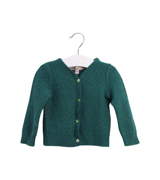A Green Cardigans from Bonpoint in size 12-18M for girl. (Front View)