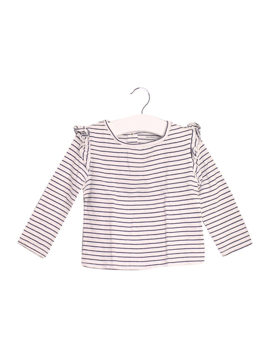 A White Long Sleeve Tops from Vertbaudet in size 6-12M for girl. (Front View)