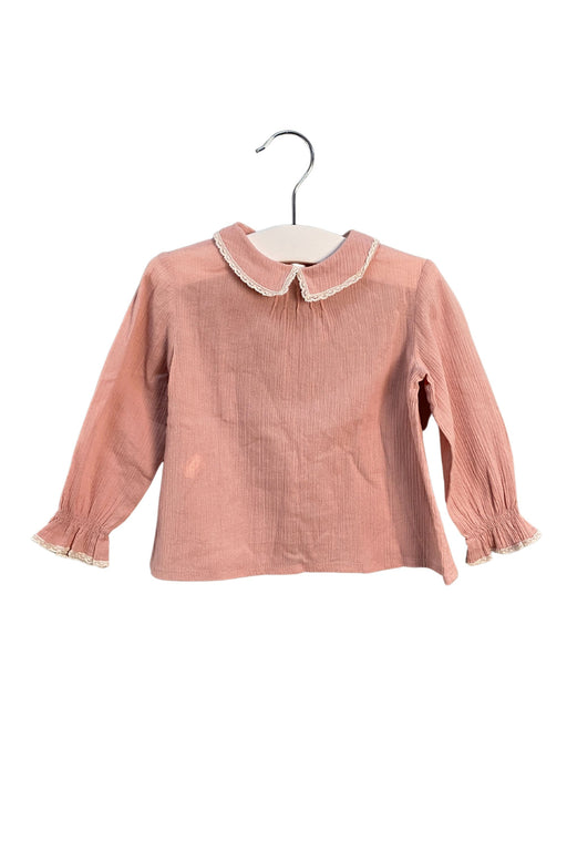A Pink Long Sleeve Tops from Nanos in size 18-24M for girl. (Front View)