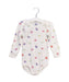 A White Long Sleeve Bodysuits from Petit Bateau in size 3T for girl. (Front View)