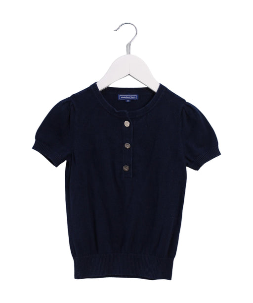 A Navy Short Sleeve Tops from Nicholas & Bears in size 4T for girl. (Front View)