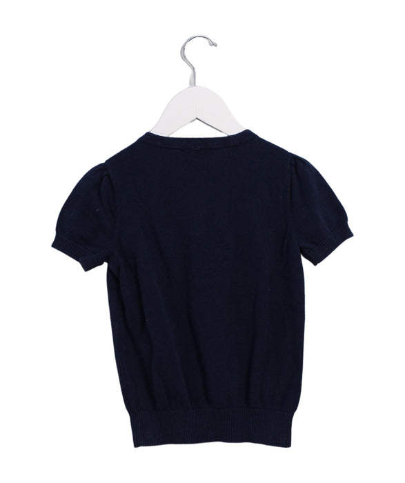 A Navy Short Sleeve Tops from Nicholas & Bears in size 4T for girl. (Back View)