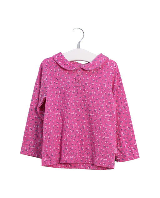 A Pink Long Sleeve Tops from Jojo Maman Bébé in size 18-24M for girl. (Front View)