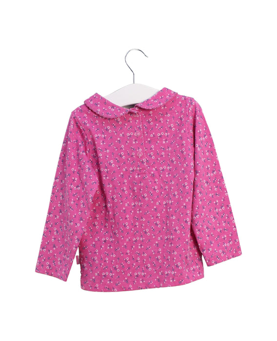 A Pink Long Sleeve Tops from Jojo Maman Bébé in size 18-24M for girl. (Back View)