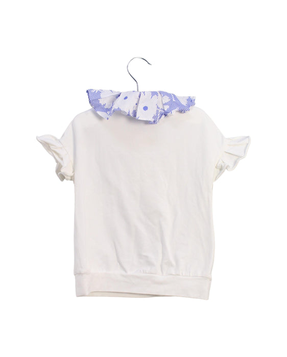A White Short Sleeve Tops from Nicholas & Bears in size 2T for girl. (Back View)