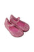 A Pink Flats from Mini Melissa Campana in size 4T for girl. (Front View)