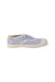 A Blue Slip Ons from Bensimon in size 4T for girl. (Back View)