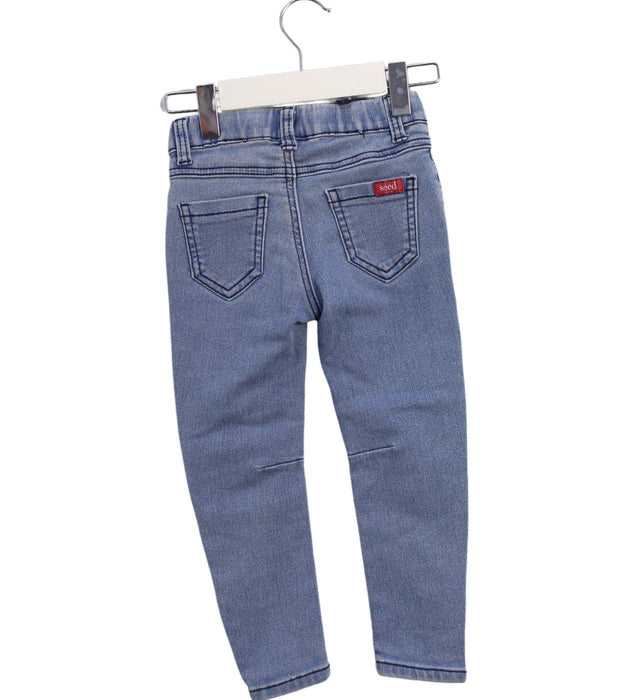 A Blue Casual Pants from Seed in size 2T for boy. (Back View)