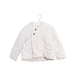 A White Puffer/Quilted Jackets from Seed in size 12-18M for girl. (Front View)