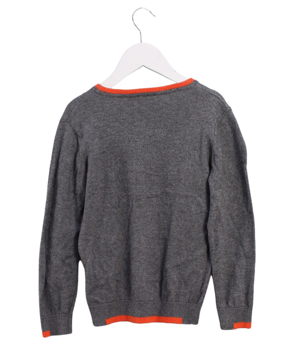 A Grey Knit Sweaters from Armani in size 6T for boy. (Back View)