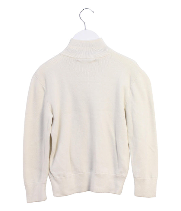 A White Knit Sweaters from Polo Ralph Lauren in size 5T for boy. (Back View)