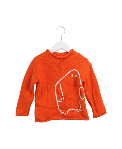 A Orange Knit Sweaters from COS in size 2T for girl. (Front View)
