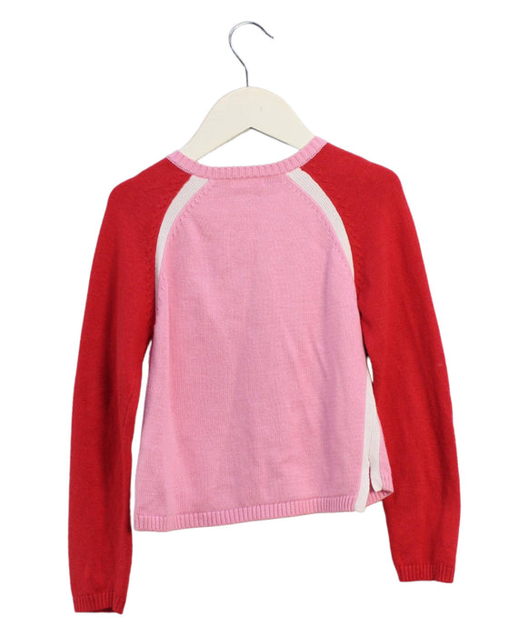 A Pink Cardigans from Billieblush in size 5T for girl. (Back View)