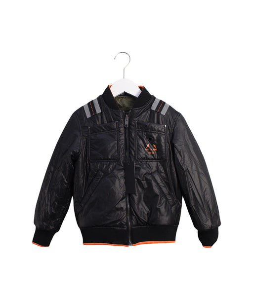 A Black Lightweight Jackets from Diesel in size 8Y for boy. (Front View)