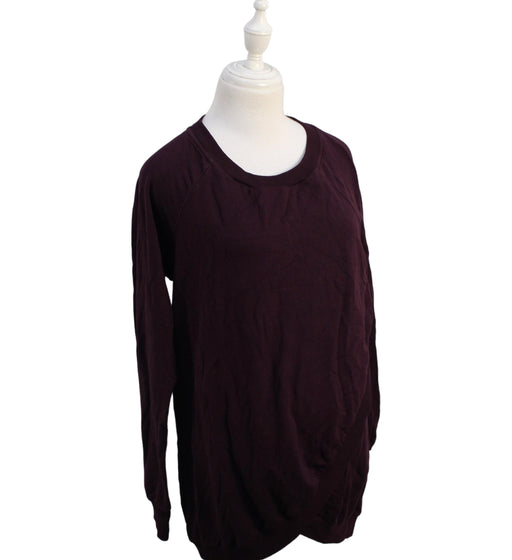 A Burgundy Knit Sweaters from Seraphine in size M for maternity. (Front View)