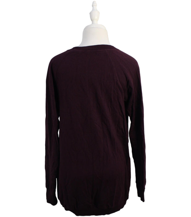 A Burgundy Knit Sweaters from Seraphine in size M for maternity. (Back View)