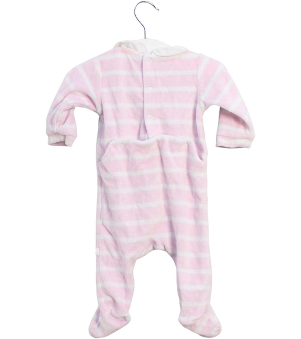 A Pink Long Sleeve Jumpsuits from Jacadi in size 0-3M for girl. (Back View)