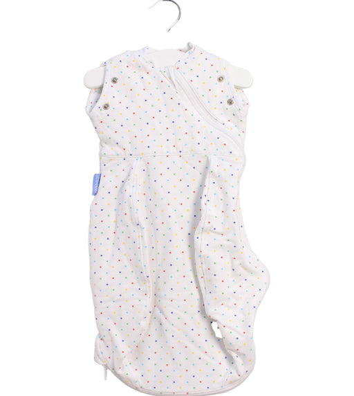 A White Swaddles from The Gro Company in size 0-3M for neutral. (Front View)