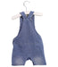 A Blue Overall Shorts from Joules in size 3-6M for boy. (Back View)