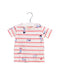 A White Short Sleeve T Shirts from Joules in size 3-6M for boy. (Front View)
