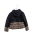 A Black Puffer/Quilted Jackets from Michael Kors in size 5T for girl. (Back View)