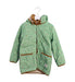 A Green Puffer/Quilted Jackets from BEAMS in size 5T for girl. (Front View)
