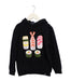 A Black Hooded Sweatshirts from Whistle & Flute in size 7Y for girl. (Front View)