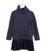 A Navy Long Sleeve Dresses from Polo Ralph Lauren in size 5T for girl. (Front View)