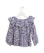 A Navy Long Sleeve Tops from Crewcuts in size 5T for girl. (Back View)
