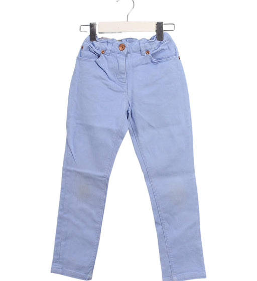 A Blue Casual Pants from Jacadi in size 6T for boy. (Front View)