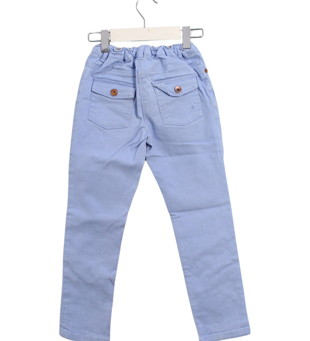 A Blue Casual Pants from Jacadi in size 6T for boy. (Back View)