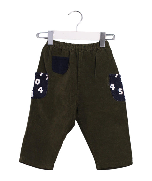A Green Casual Pants from Sou Sou in size 2T for boy. (Front View)