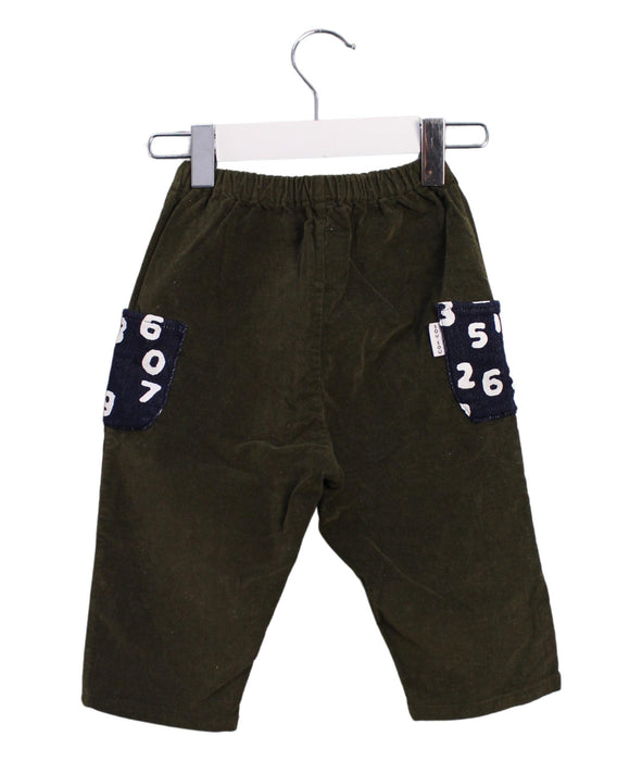 A Green Casual Pants from Sou Sou in size 2T for boy. (Back View)