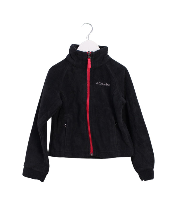 A Black Lightweight Jackets from Columbia in size 4T for boy. (Front View)